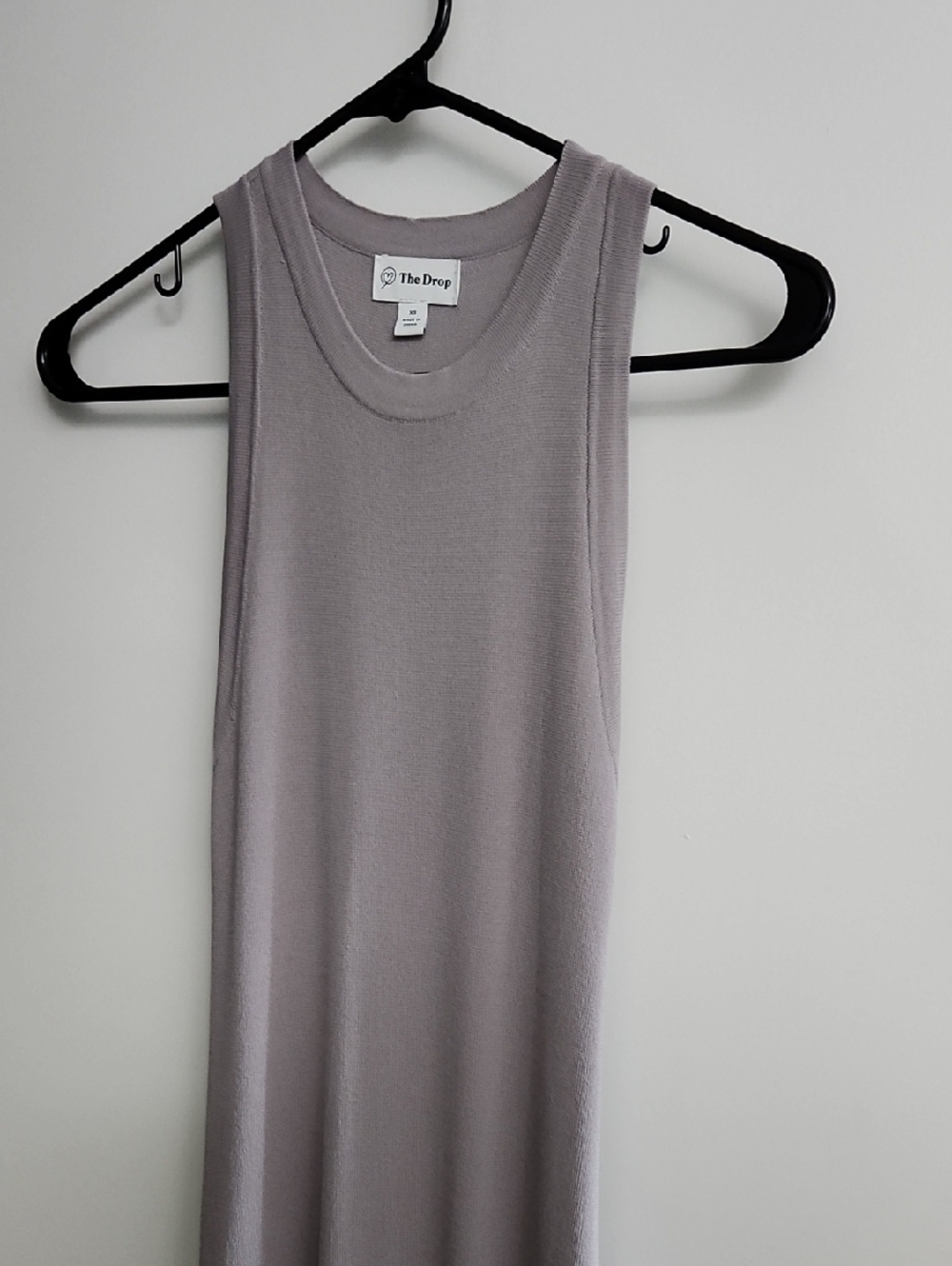 The Drop bodycon micro-ribbed maxi